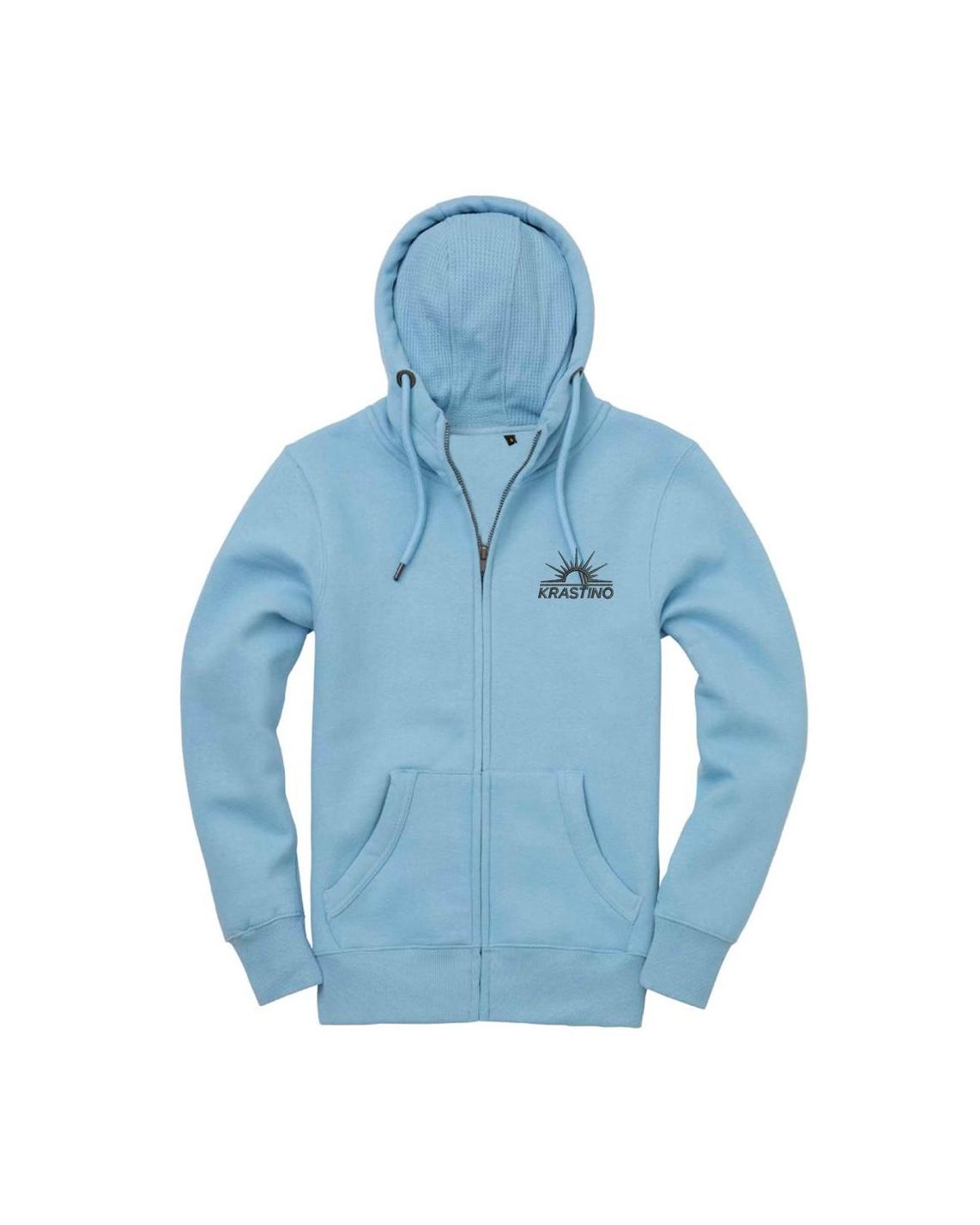 Krastino Essentials Unisex Zip up Hoodie - SKY BLUE