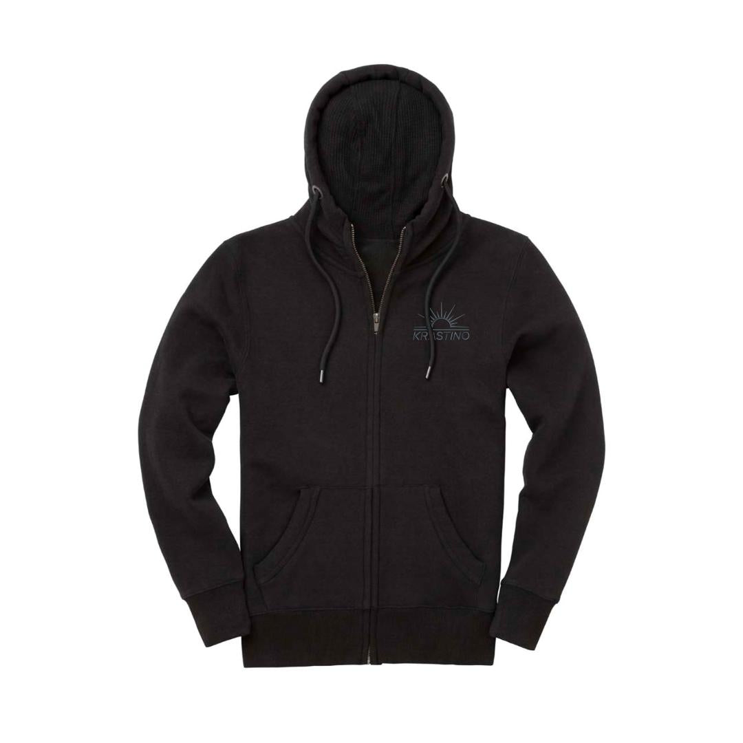 Krastino Essentials Unisex Zip up Hoodie - BLACK