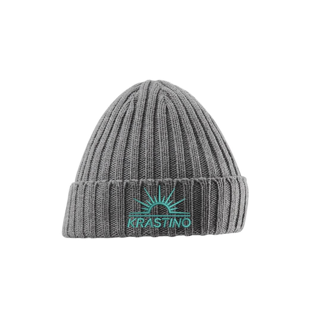 Krastino Essentials Ribbed Beanie - GREY